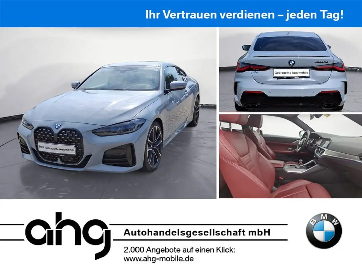 BMW M440d xDrive Coupe Innovationsp. Sport Aut. RFT Grijs - 1