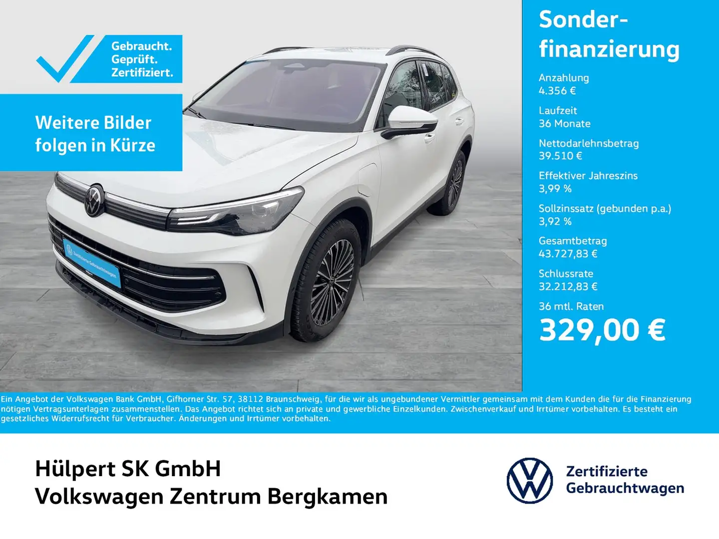 Volkswagen Tiguan 1.5 HYBRID LIFE NEUES MODELL AHK CAM ACC Weiß - 1