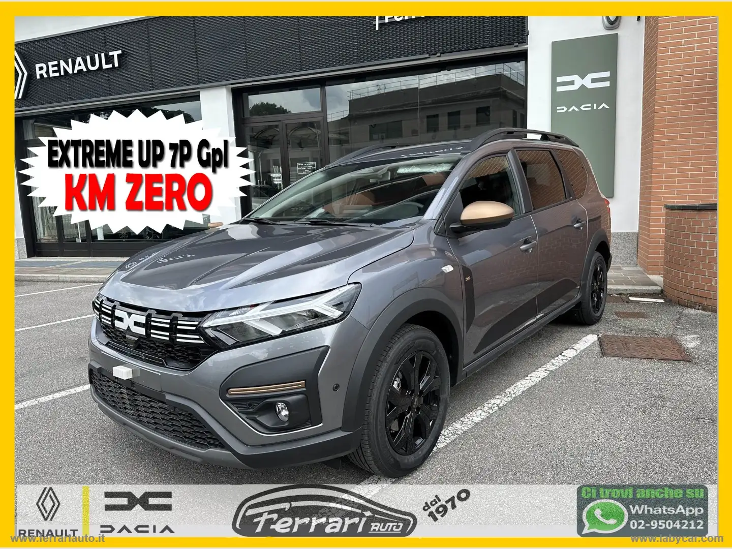 Dacia Jogger 1.0 TCe GPL 100CV 7pti Extreme Up KM ZERO Grigio - 1