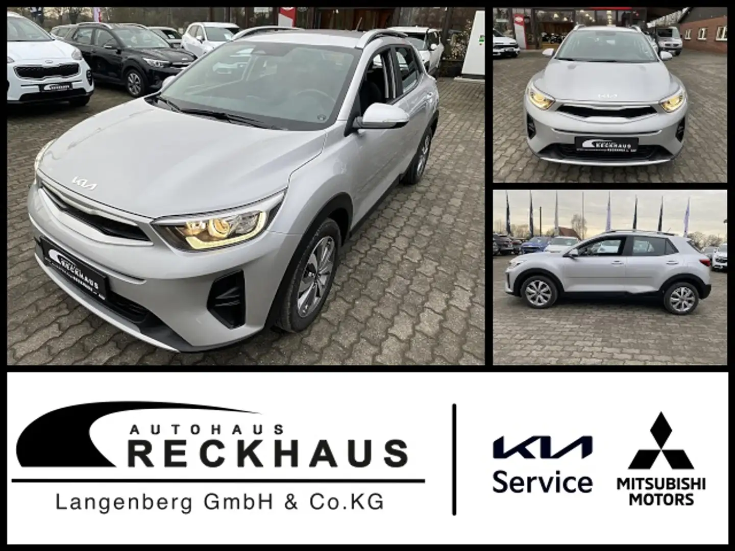 Kia Stonic 1.0T 100 DCT VISION Klima Einparkhilfe Silber - 1