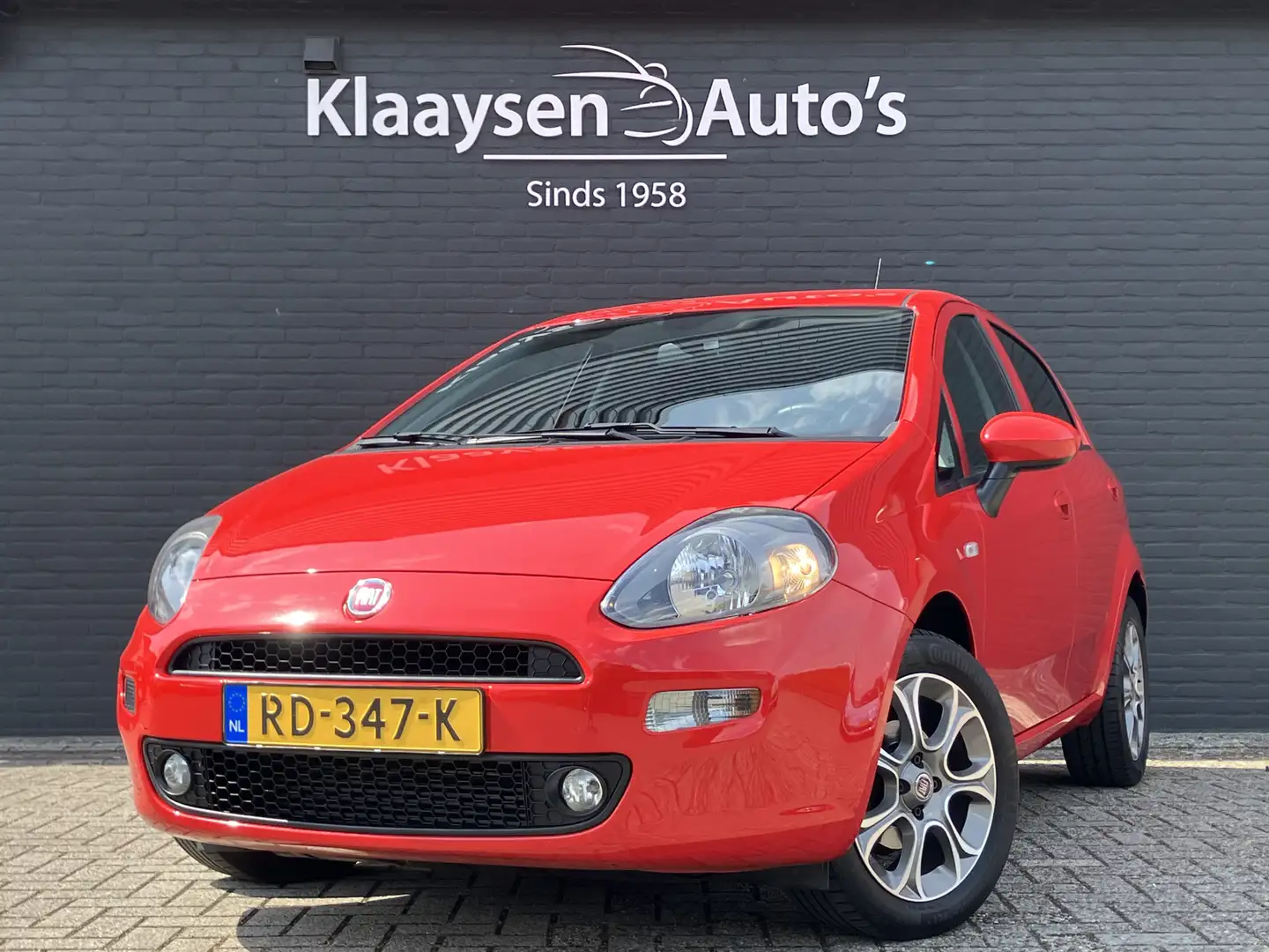 Fiat Punto Evo 0.9 TwinAir Sempre | 1e eigenaar | navigatie | cru Rood - 1