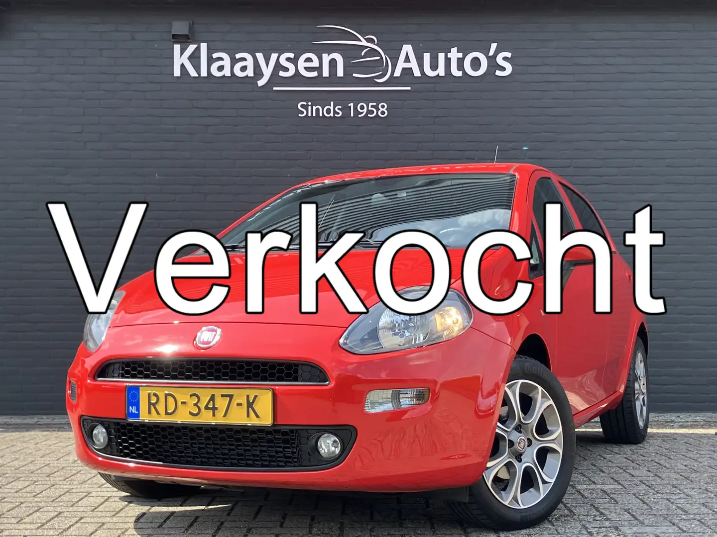 Fiat Punto Evo 0.9 TwinAir Sempre | 1e eigenaar | navigatie | cru Rood - 1