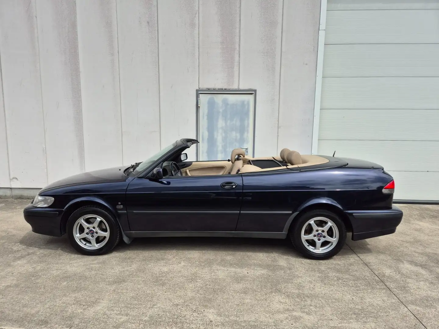 Saab 9-3 S Cabriolet Airconditioning leder Blauw - 2