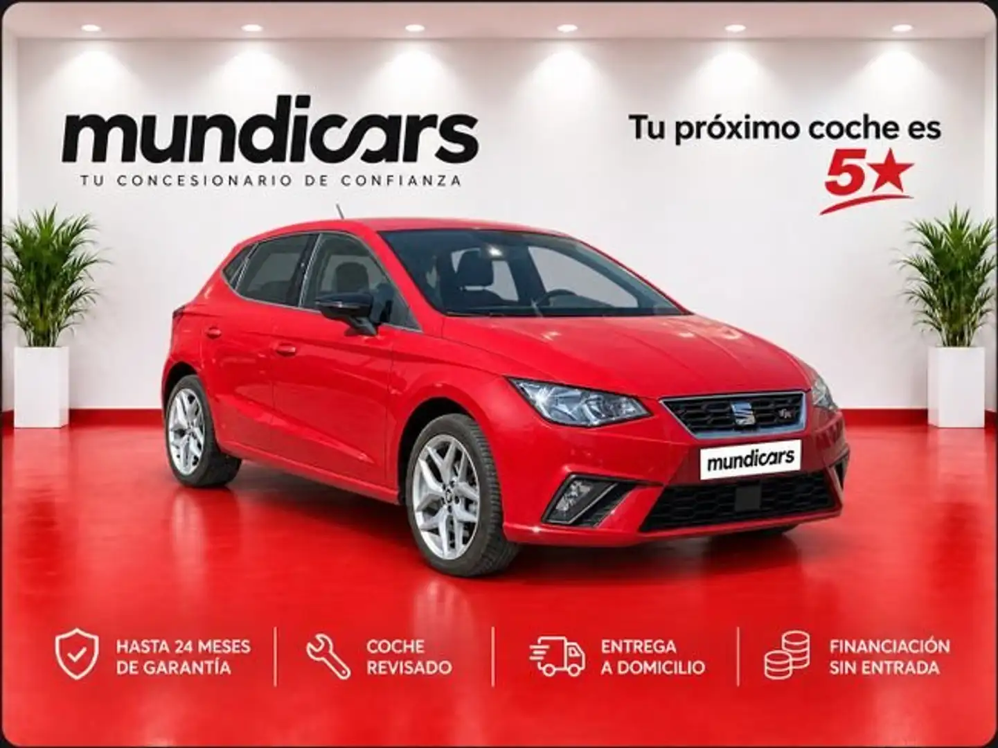 SEAT Ibiza 1.0 TGI 66kW (90CV) FR Rojo - 1
