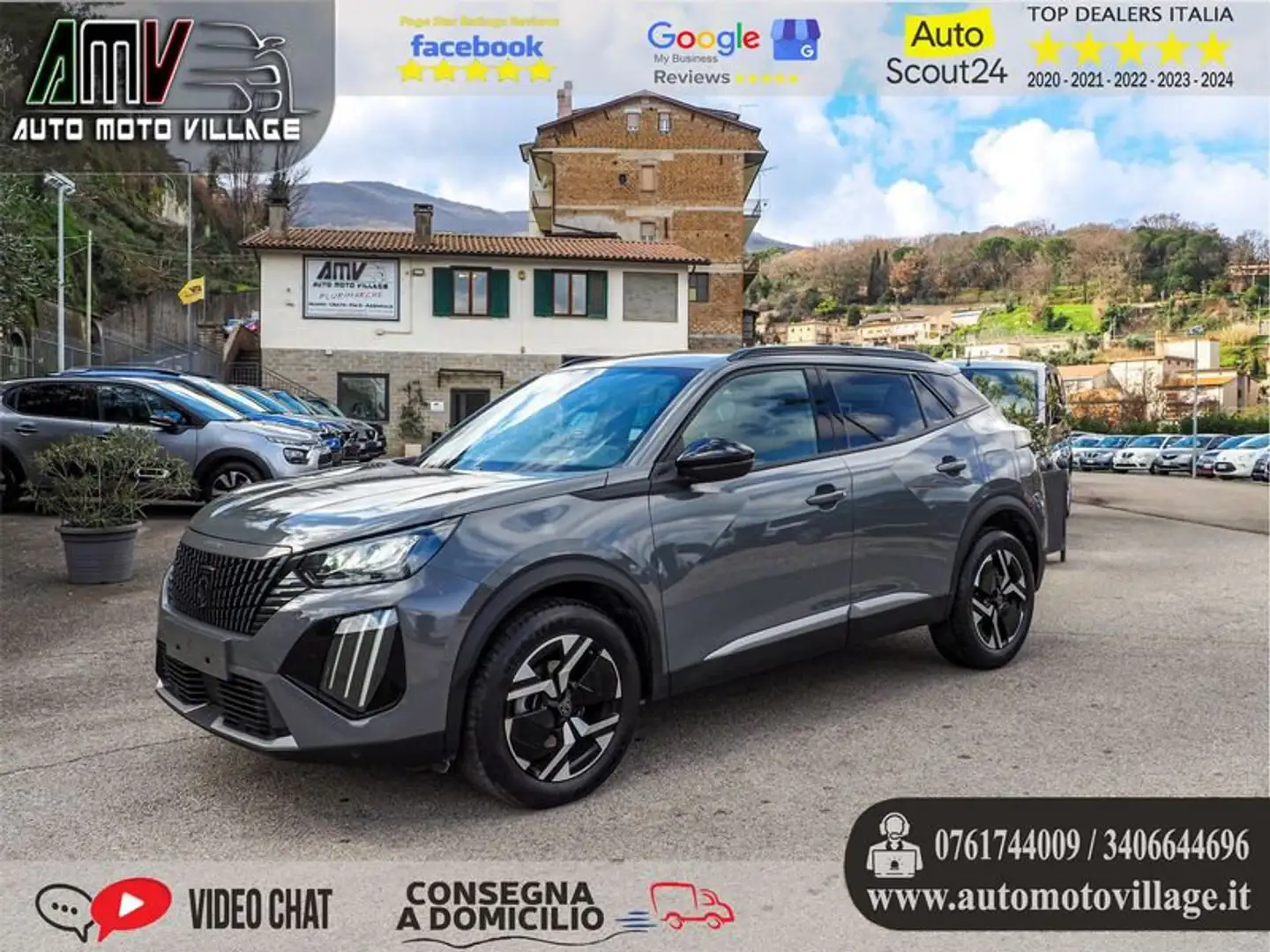 Peugeot 2008 PureTech 130 S&S EAT8 Allure PREZZO SENZA VINCOLI Gris - 1