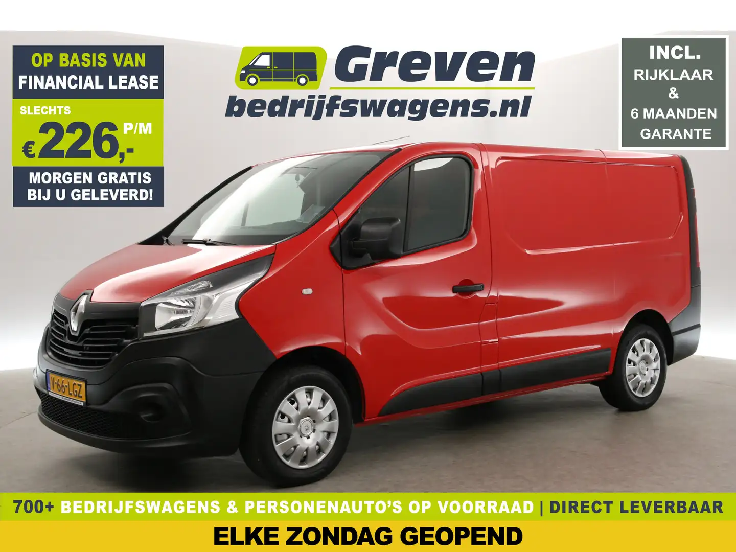 Renault Trafic 1.6 dCi L1H1 | MARGE | Camera | 3-Zits | Elektrpak Rood - 1