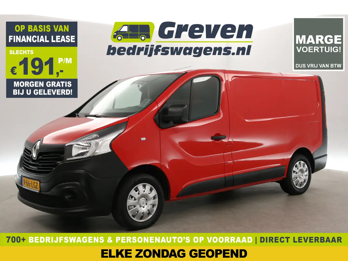 Renault Trafic 1.6 dCi L1H1 | MARGE | Camera | 3-Zits | Elektrpak Rouge - 1