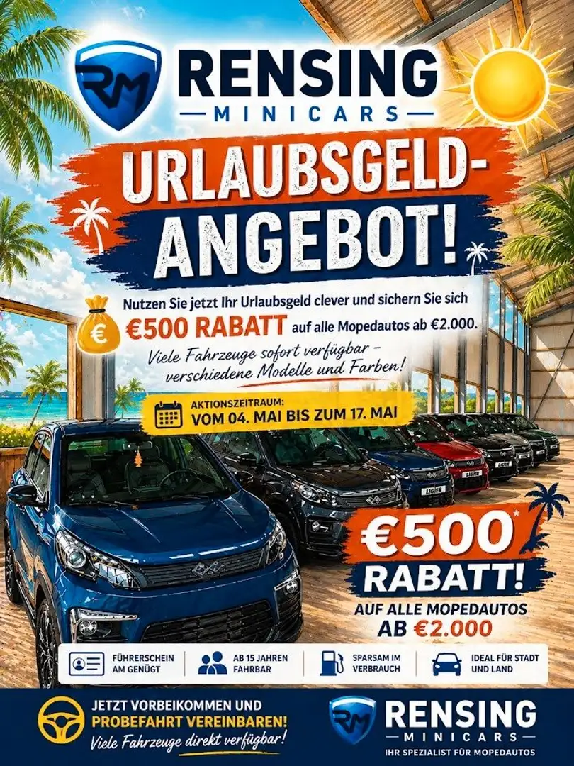 Microcar Sonstige Aixam Ligier 500 euro Rabatt 45 KM Mopedauto - 1