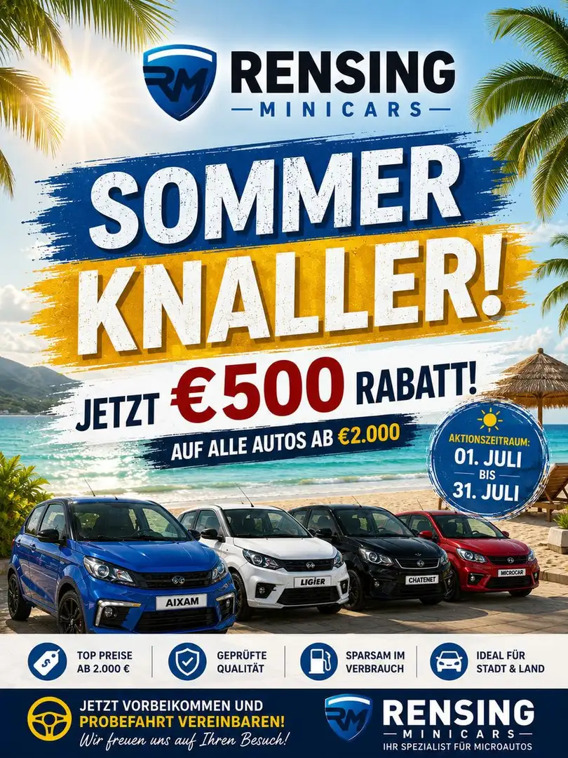 Microcar Sonstige Aixam Ligier 500 euro Rabatt 45 KM Mopedauto - 1