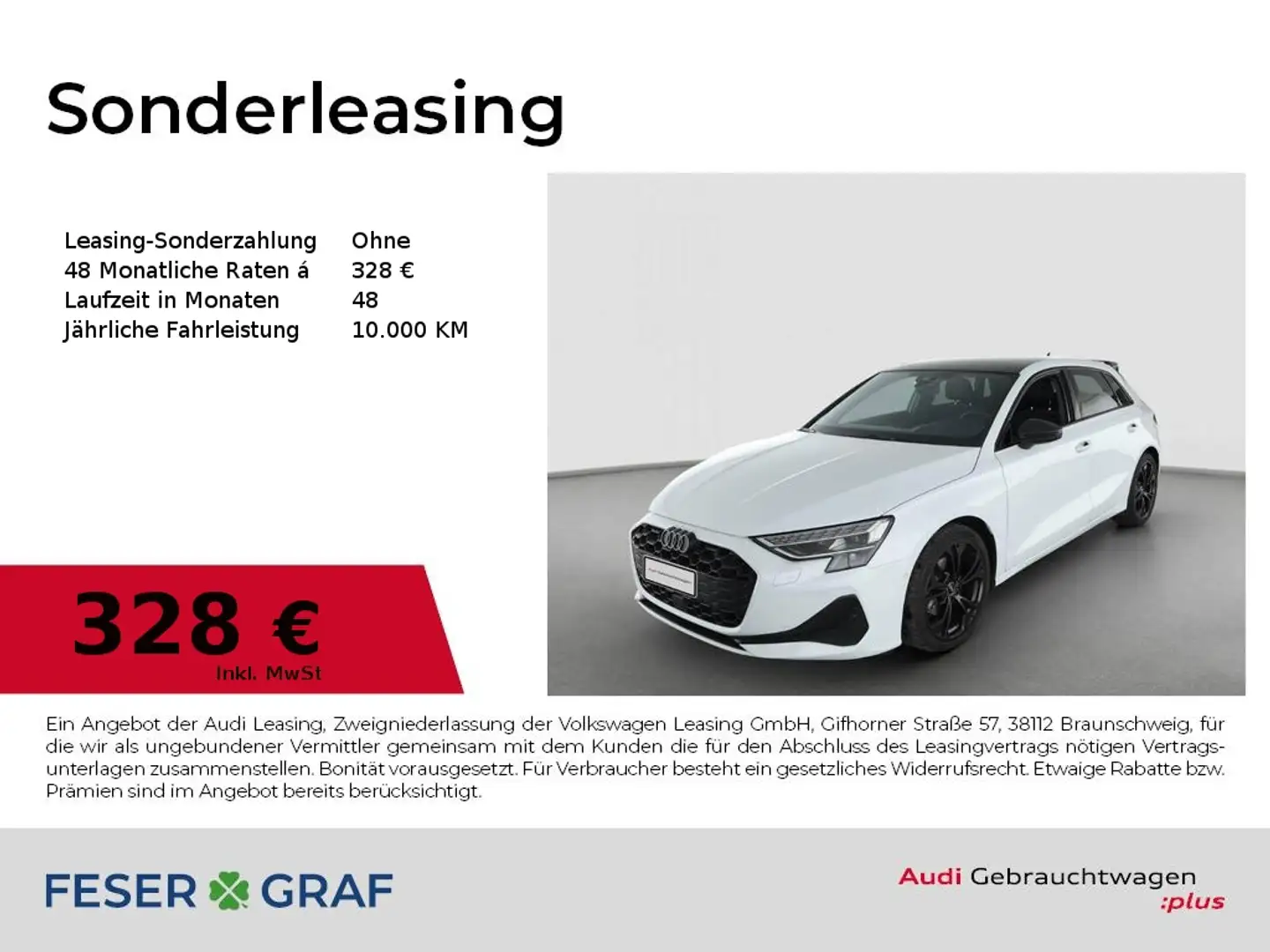 Audi A3 30 TFSI S tronic Adv Pano,Kamera,LED,Navi Weiß - 1