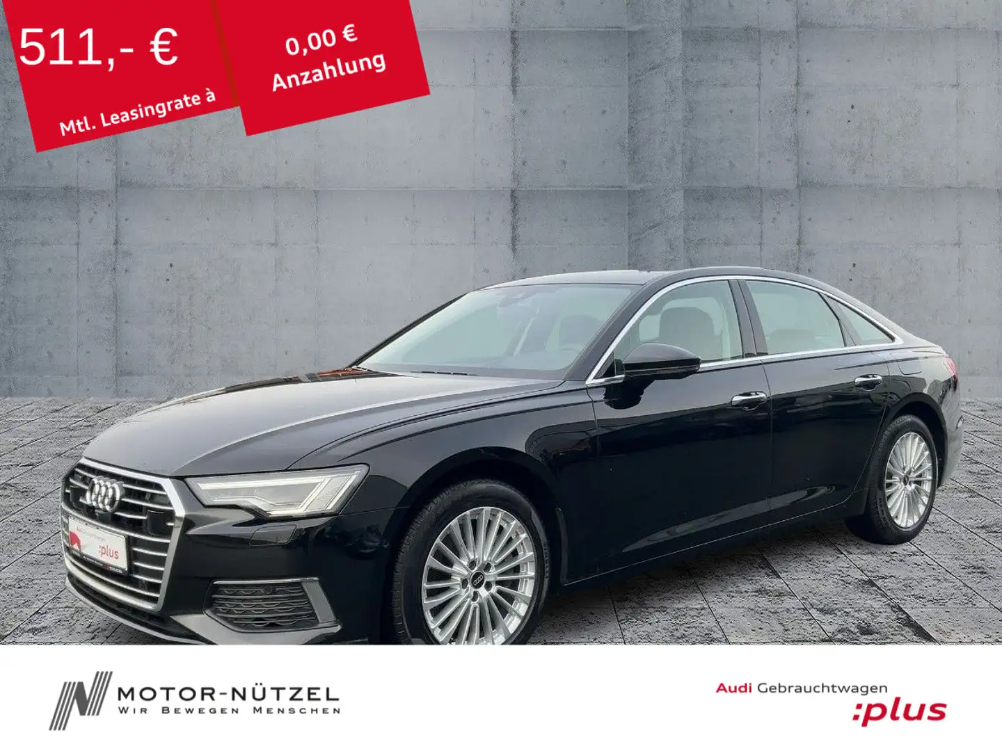Audi A6 50 TFSI e DESIGN MATRIX+NAVI+360° Schwarz - 1