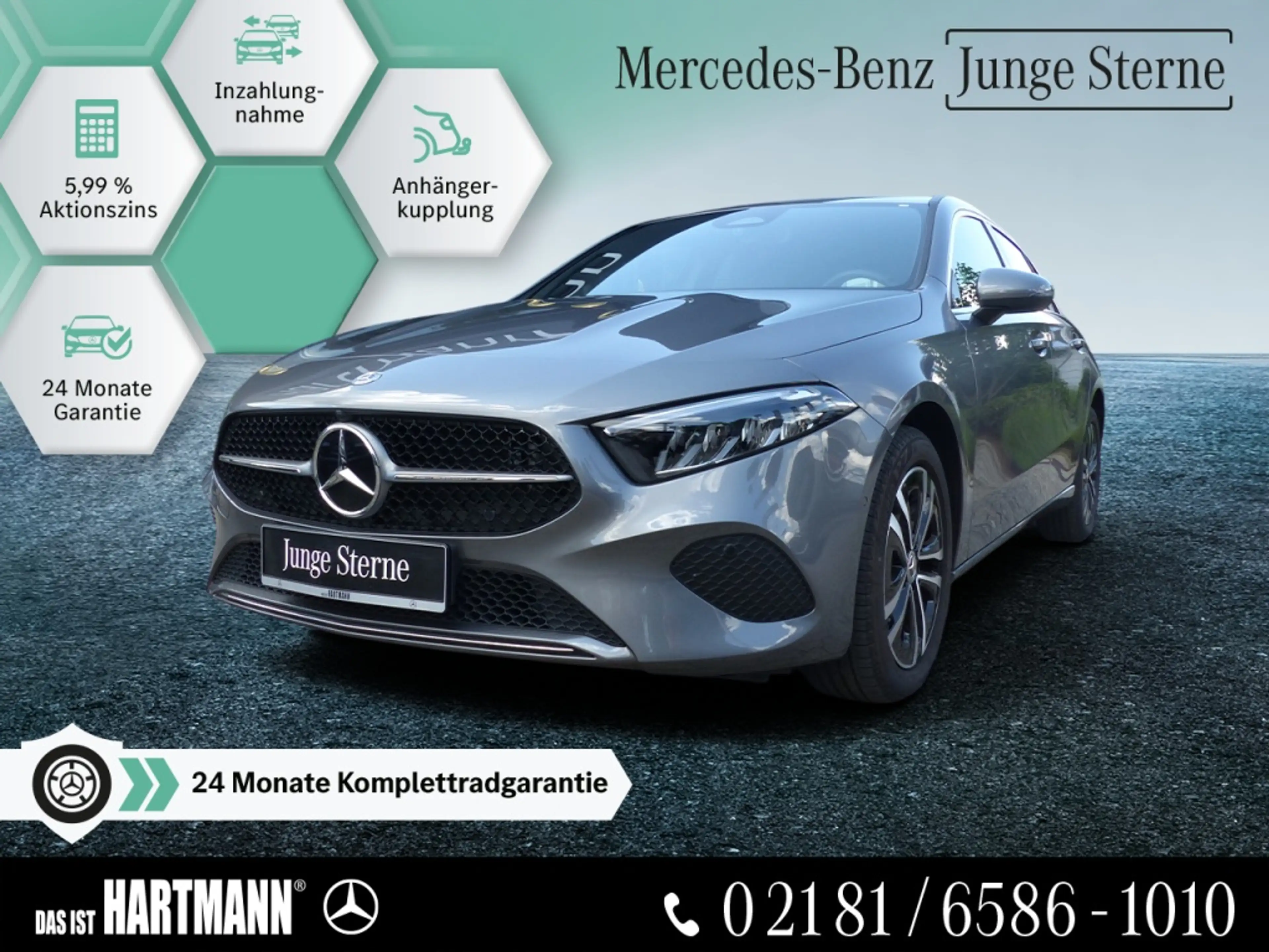 Mercedes-Benz A 250 e PROGRESSIVE+AHK+MBUX+RF-KAM+CARPLAY+LED
