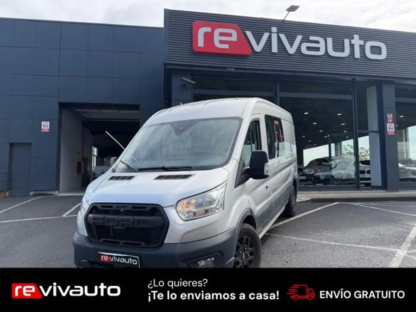 Ford Transit 350 L3H2 Kombi tráiler delantera Gris - 1