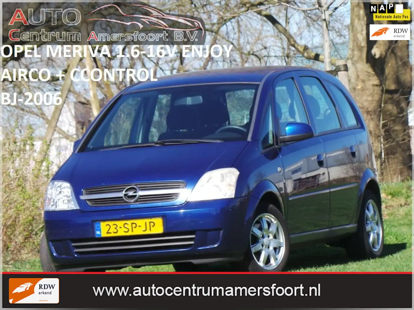 Opel Meriva 1.6-16V Enjoy ( AIRCO + INRUIL MOGELIJK ) Blauw - 1
