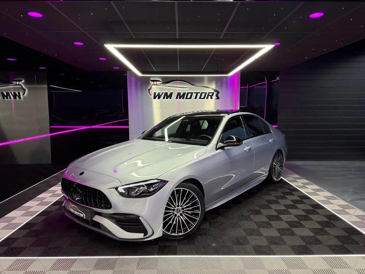 Mercedes-Benz C 180 C 180 AMG Line // Burmester // Carbon // Pano Gris - 1