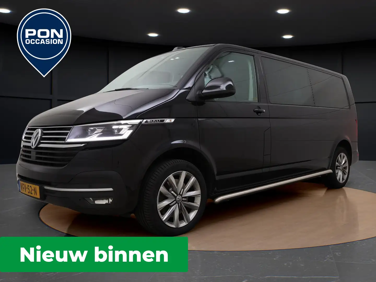 Volkswagen T6.1 Transporter 2.0 TDI 200 PK DSG L2H1 30 DC Bulli | NIEUW BINNEN Zwart - 1