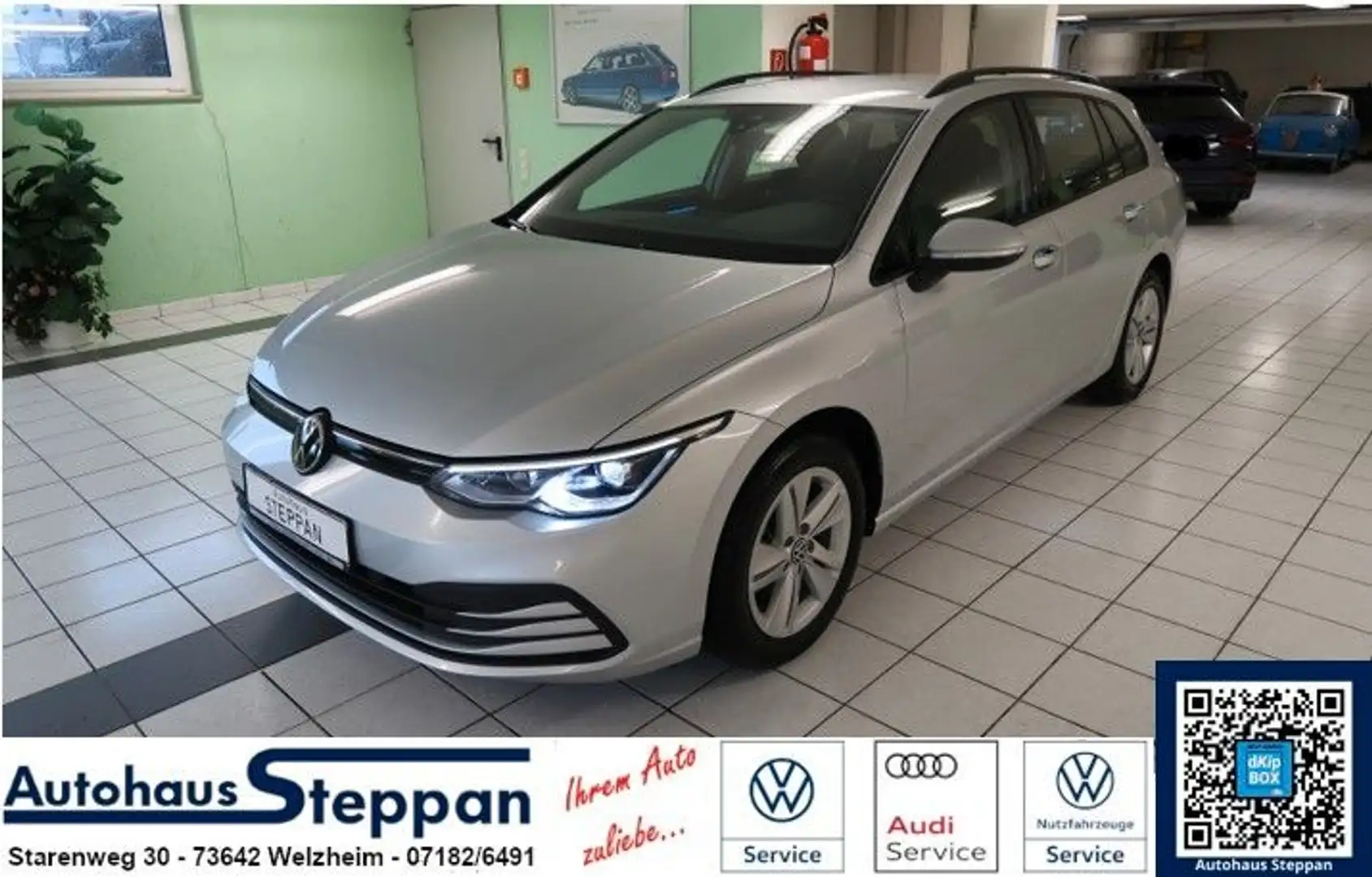 Volkswagen Golf Variant 1,5 eTSI Life +Navi +LEDIQ+ACC+APP Silber - 1