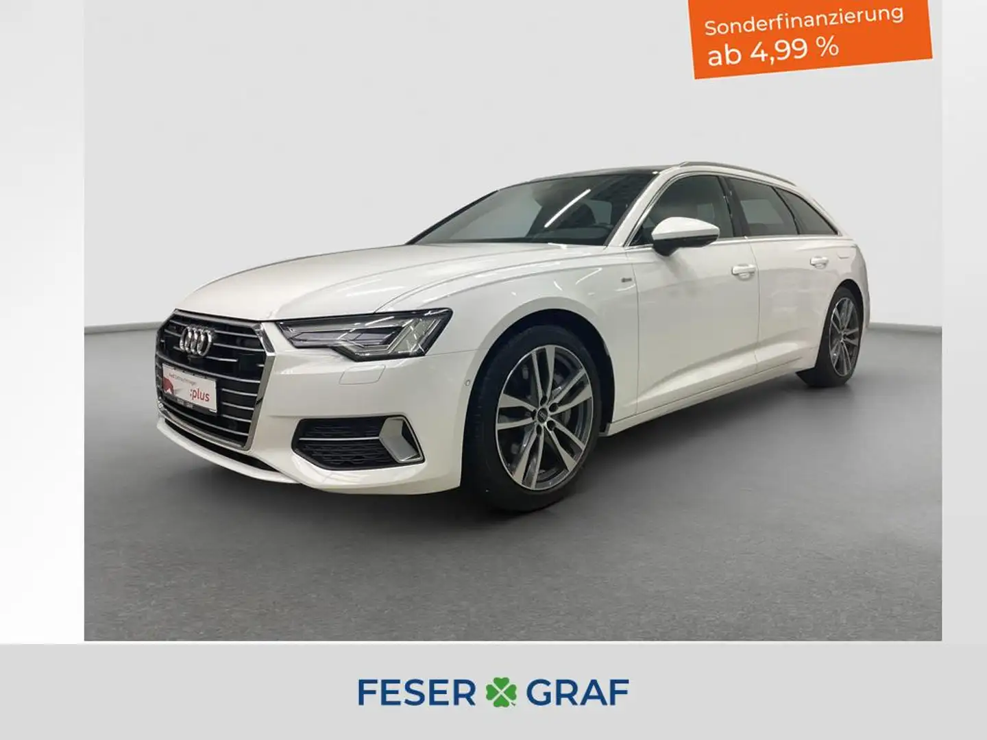 Audi A6 Avant 50 TFSie Hybrid S-line Matrix Pano AHK Weiß - 1
