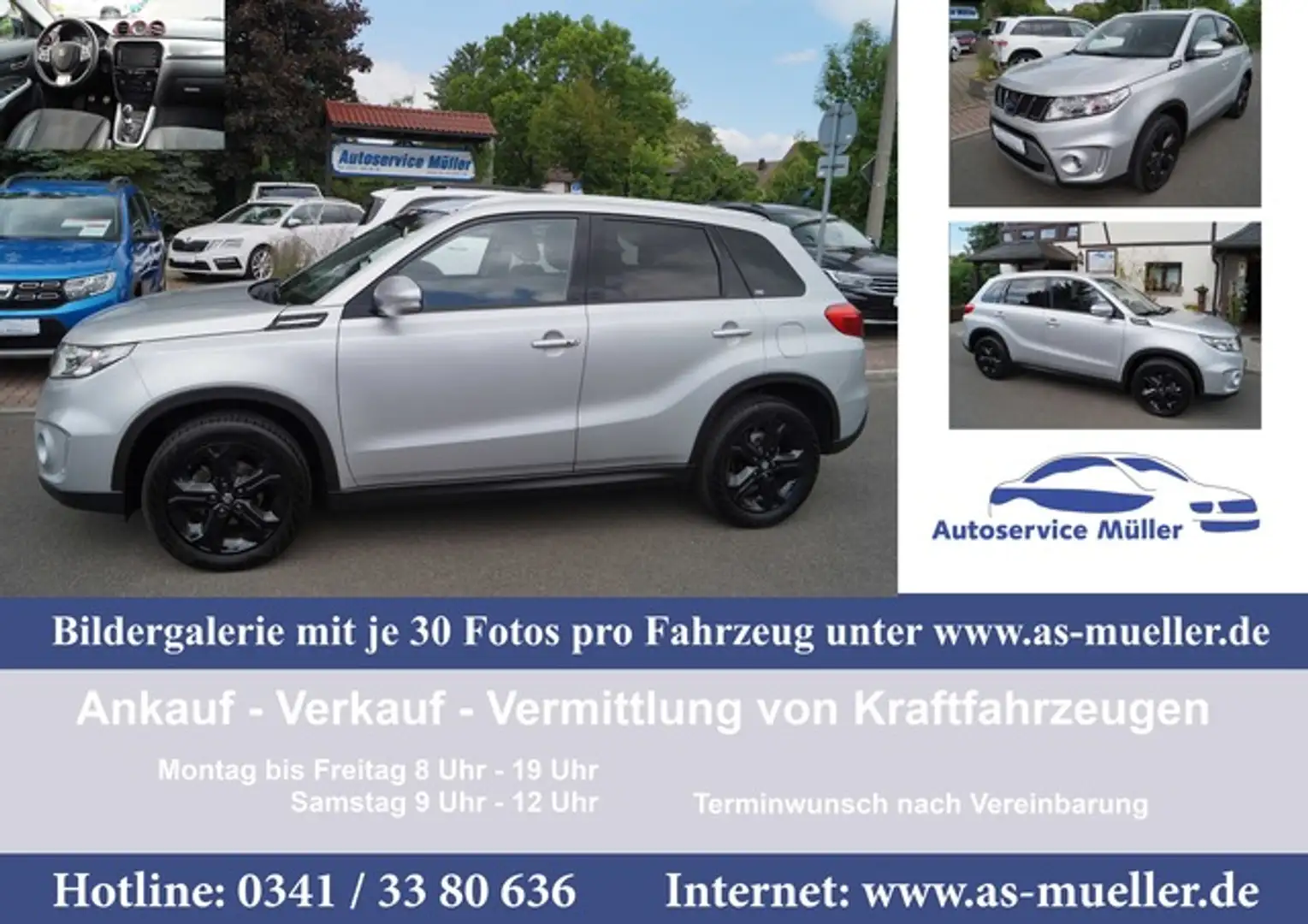 Suzuki Vitara 103kw AppleCar-Navi-Kamera-AHK-WR-Teill. Grijs - 1