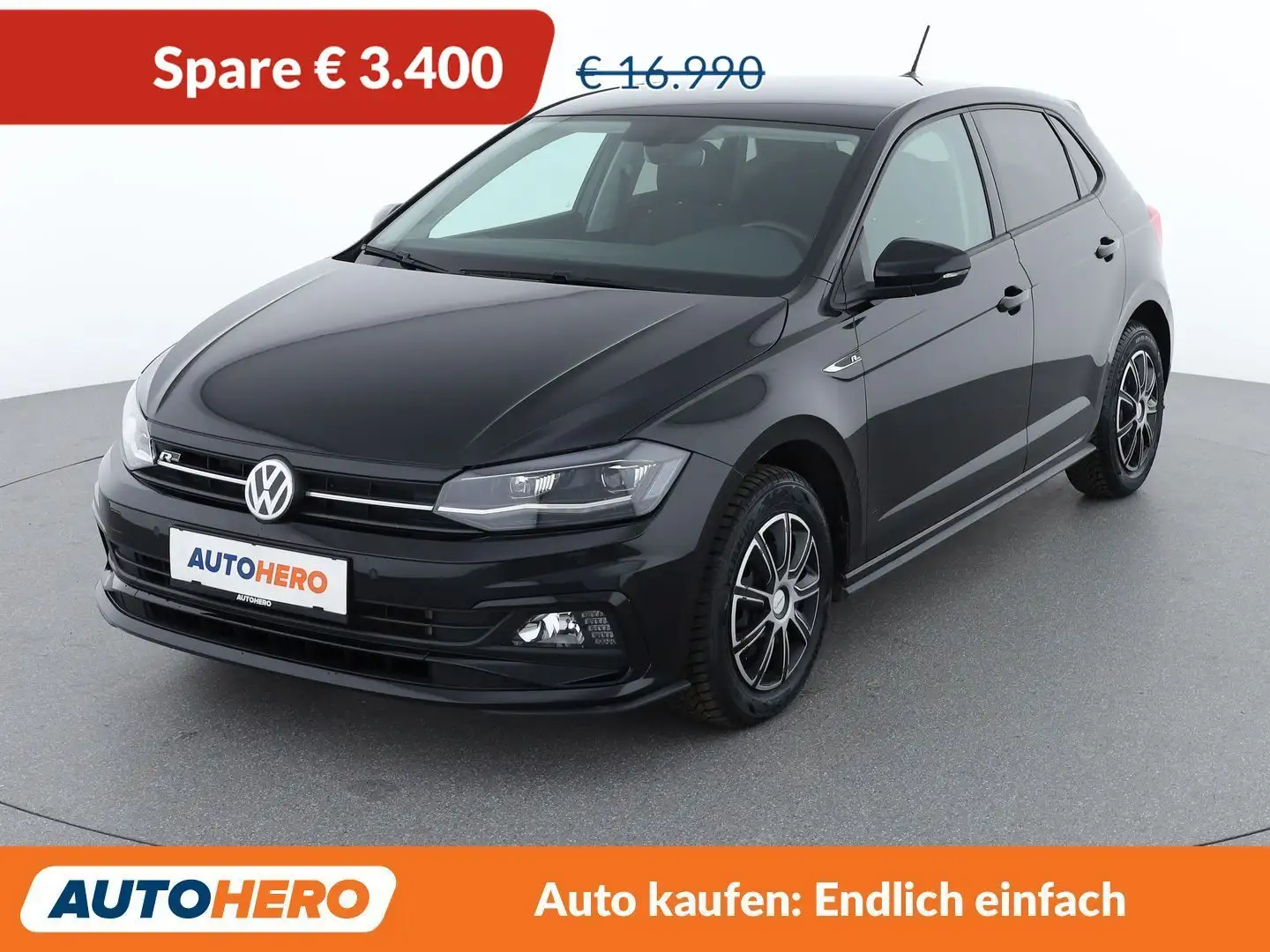 Volkswagen Polo 1.0 TSI Comfortline R-Line *ACC*NAVI*2-ZONEN* Schwarz - 1