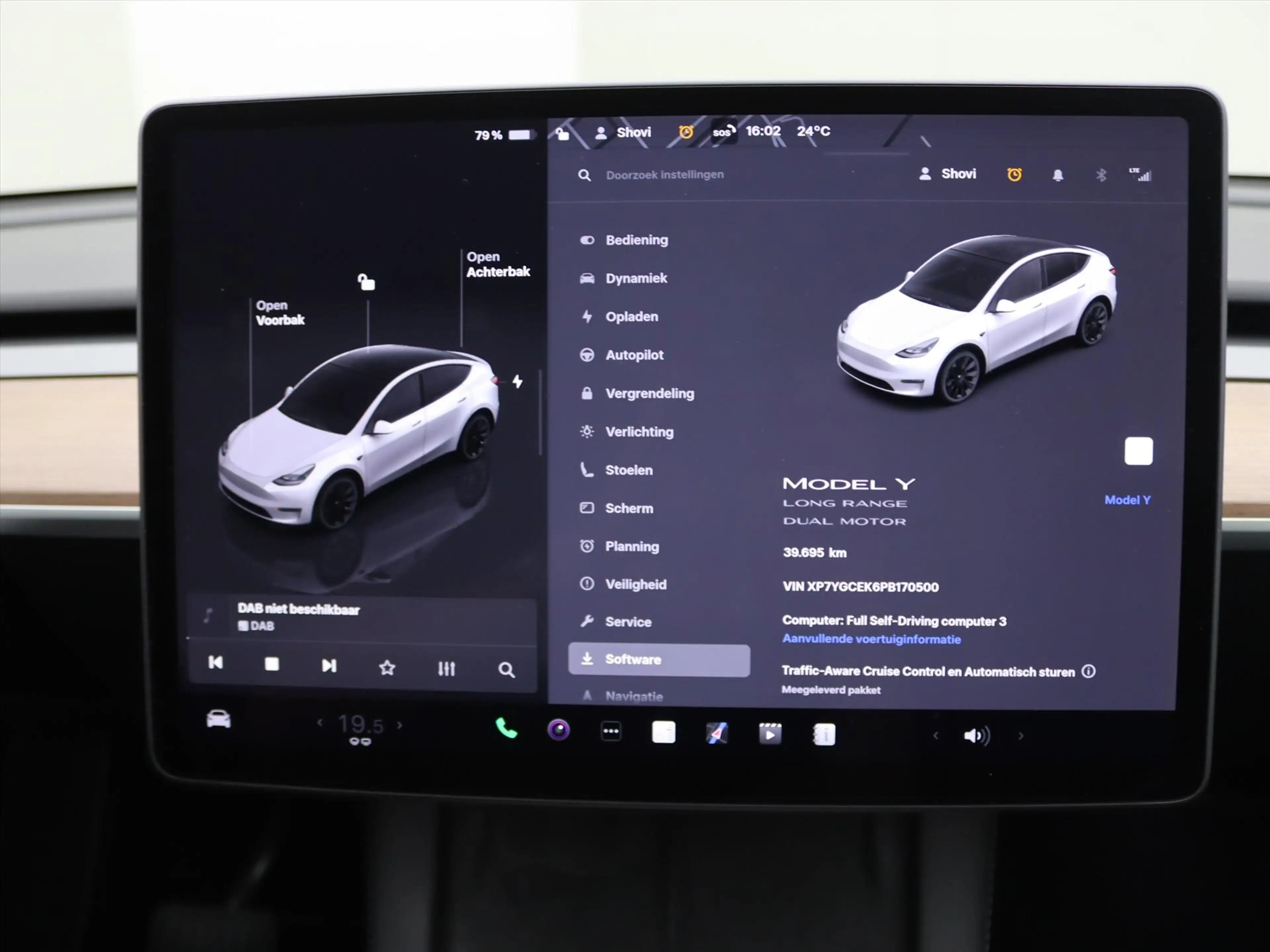 Tesla Model Y Long Range AWD 75kWh 351pk 95% SoH [ AMD RYZEN+AUT — photo 32