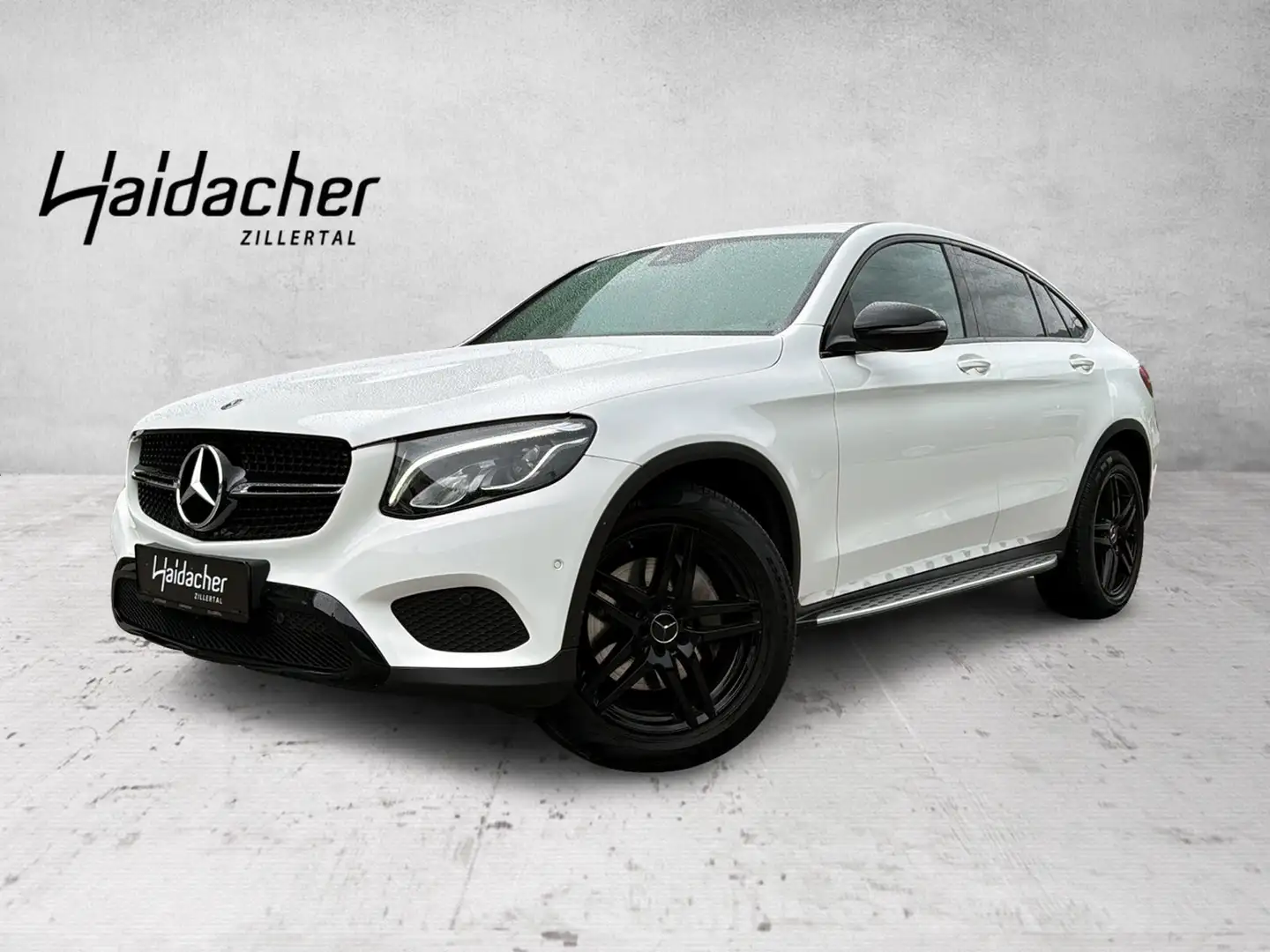 Mercedes-Benz GLC 220 d 4MATIC Coupé AMG Night RKam PTS Shz Weiß - 1