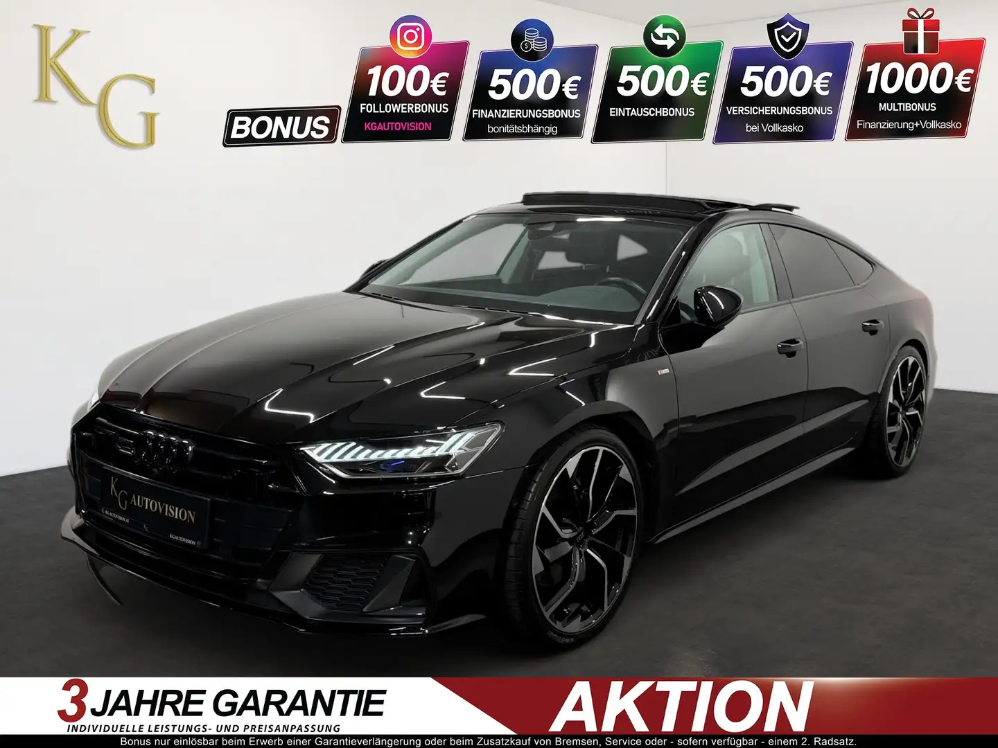Audi A7 50 S-Line TDI quattro ab ca. 435€ monatlich Schwarz - 1