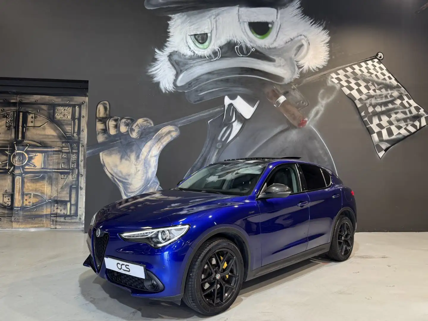 Alfa Romeo Stelvio 2.2 Diesel 190ch AT8 Q4 Sprint Toit ouvrant Bleu - 1