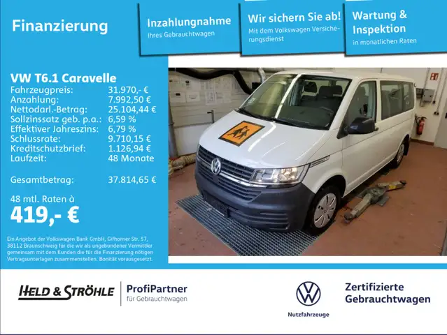 Volkswagen T6.1 Caravelle Trendline 2.0 TDI 9Si PDC KLIMA