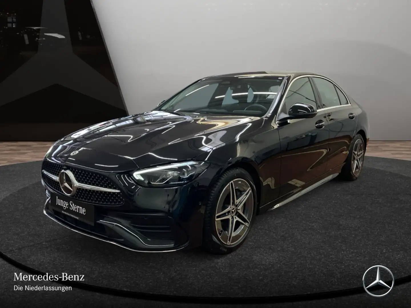 Mercedes-Benz C 300 d AMG+AHK+LED+KAMERA+TOTW+KEYLESS+9G Schwarz - 2