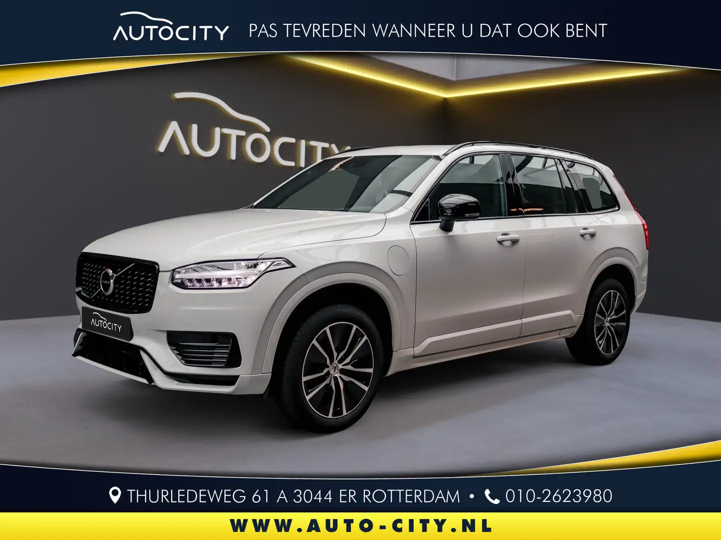 Volvo XC90 2.0 T8 Recharge AWD R-Design Exp. 7 pers Leder l T Wit - 1