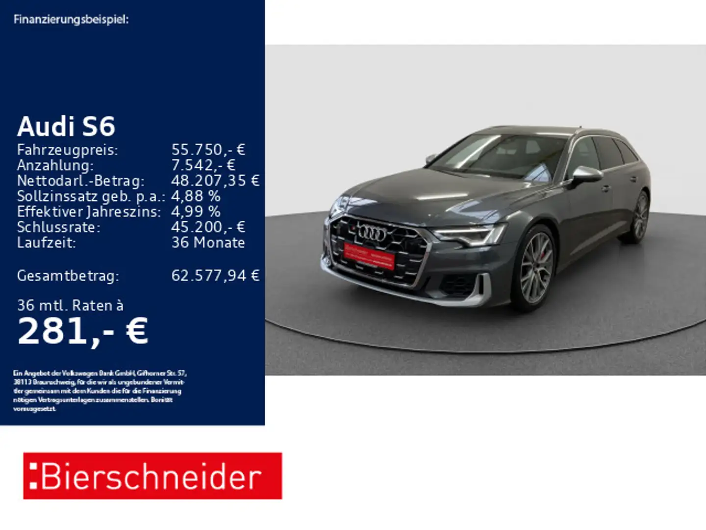Audi S6 Av TDI qu 20 ACC KAMERA Gris - 1