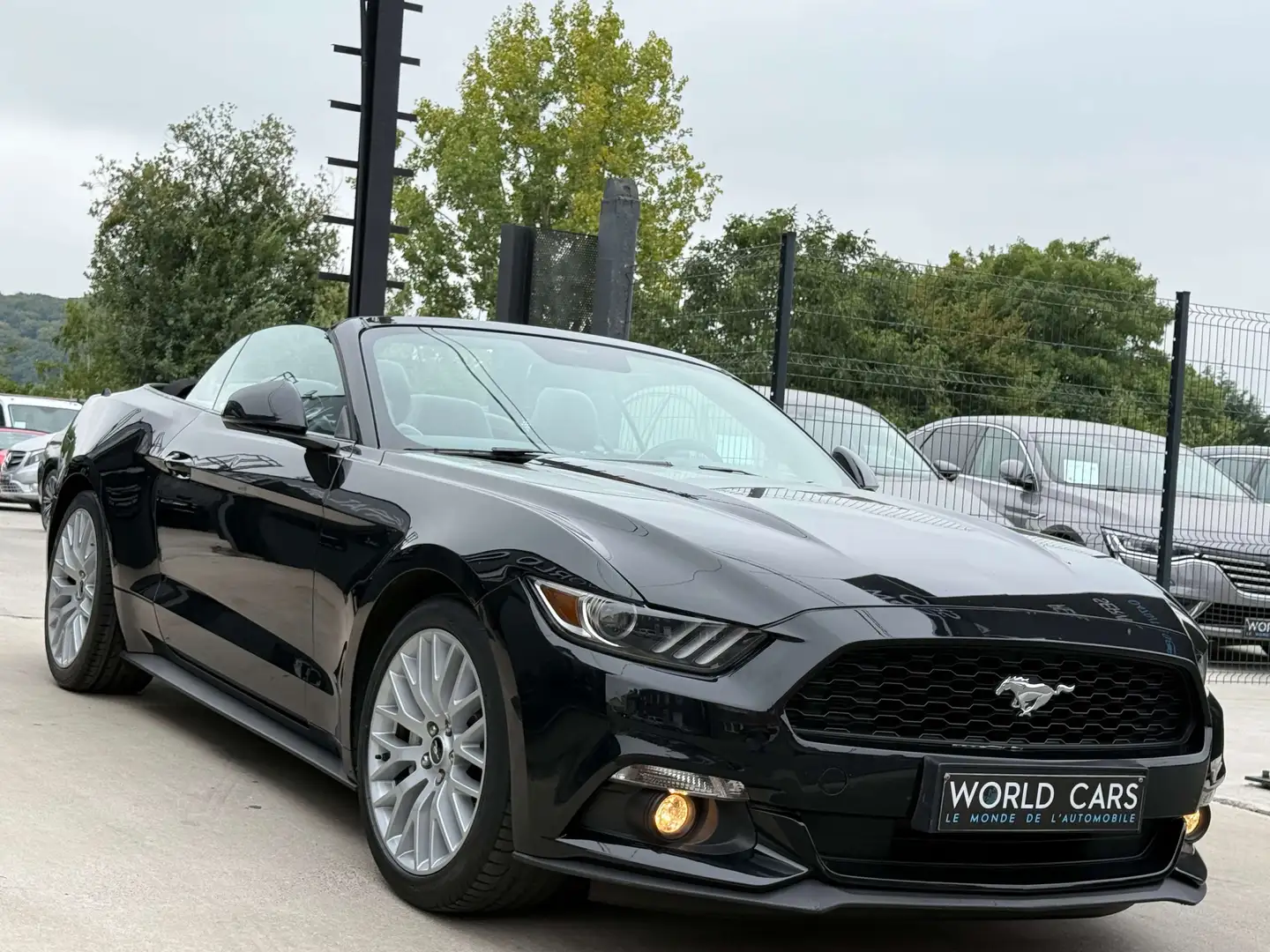 Ford Mustang 2.3i CABRIOLET AUTOMATIQUE NAVI CUIR CAM FULL OP. Noir - 2