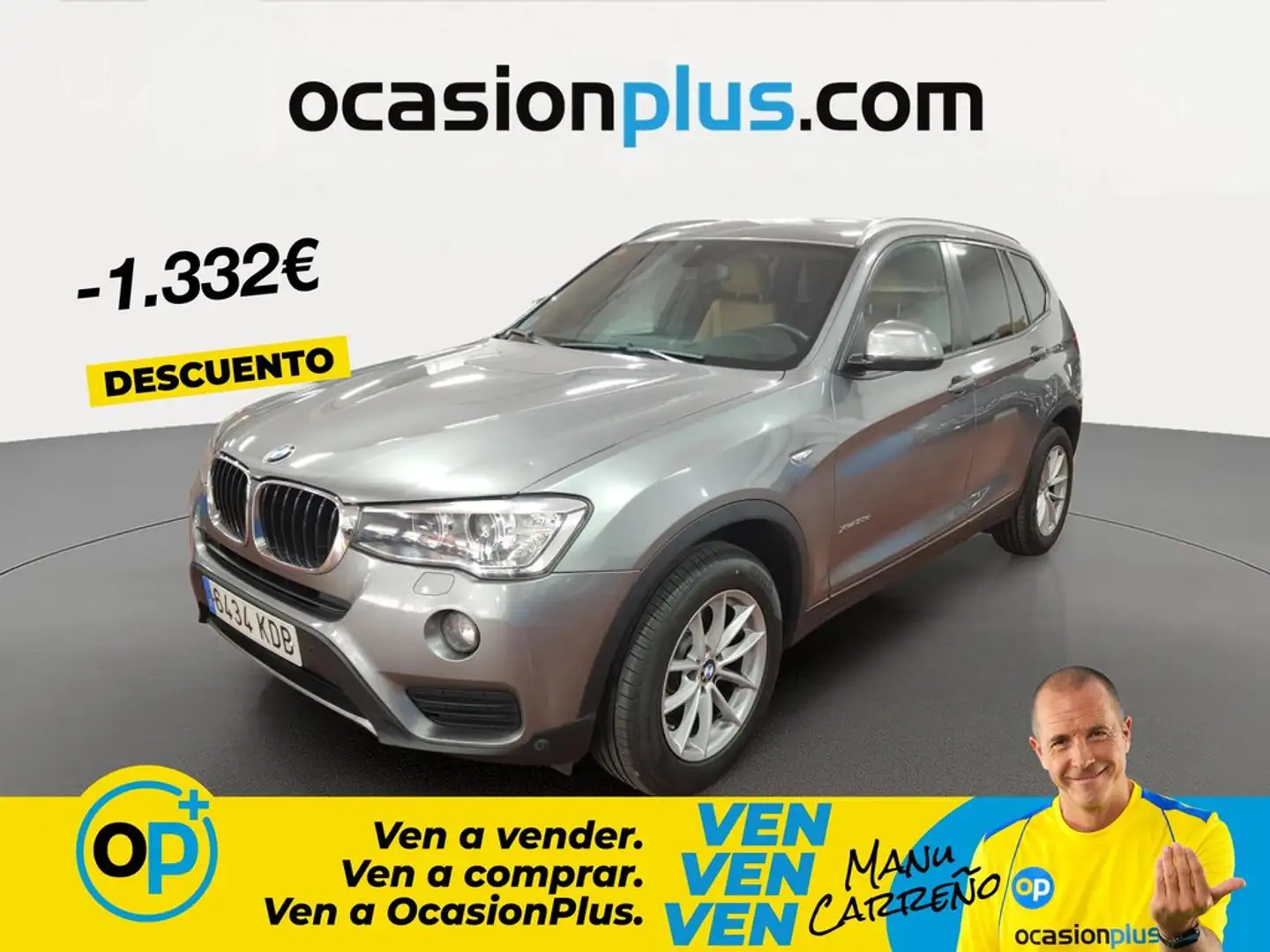 BMW X3 xDrive 20dA Gris - 1