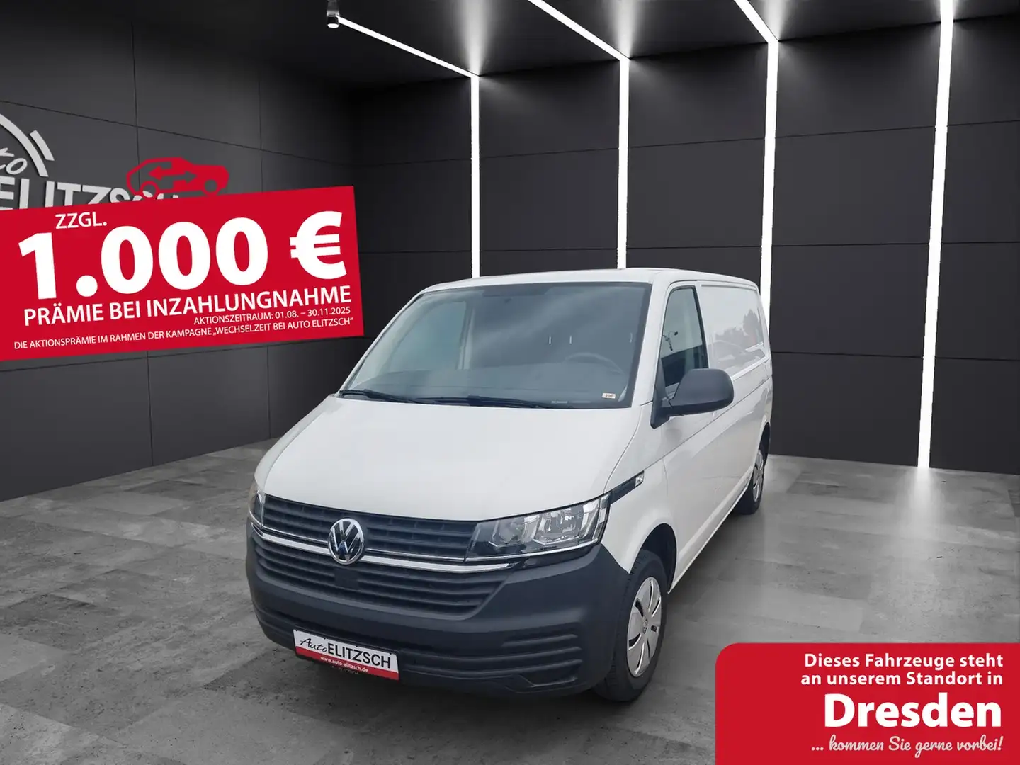 Volkswagen T6 Transporter T6.1 TDI Kasten Regalein. KLIMA RFK Weiß - 1