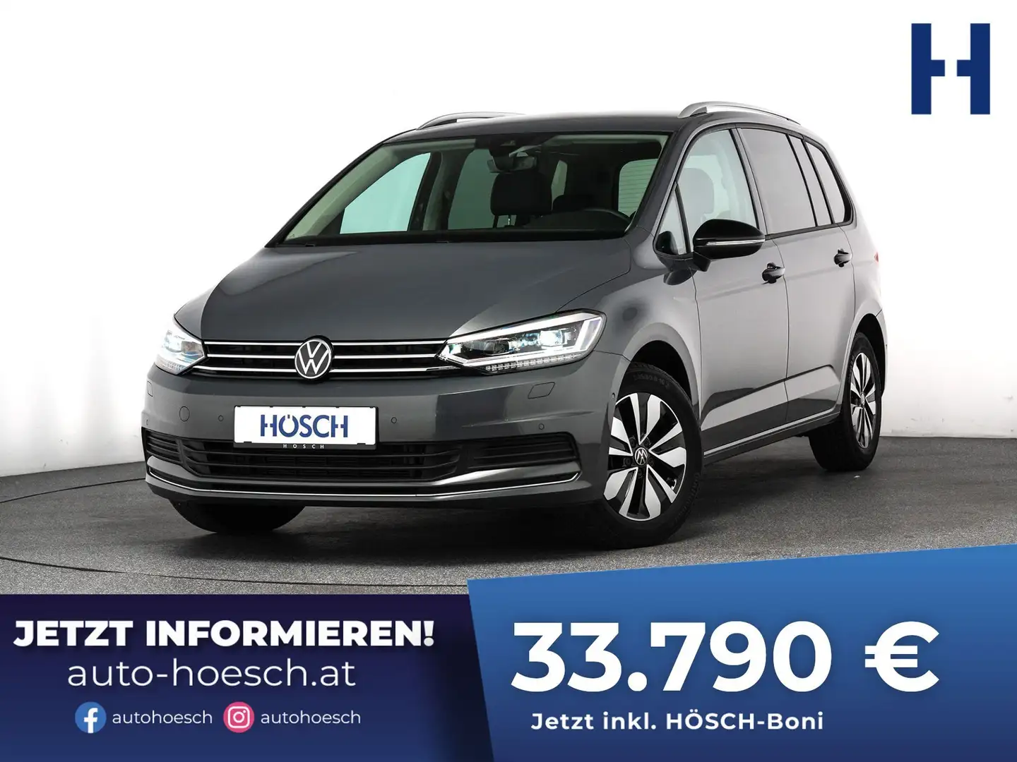 Volkswagen Touran 2.0 TDI Comfortline 7-SITZE AHK IQ.LED ASSISTENZ+ Grau - 1