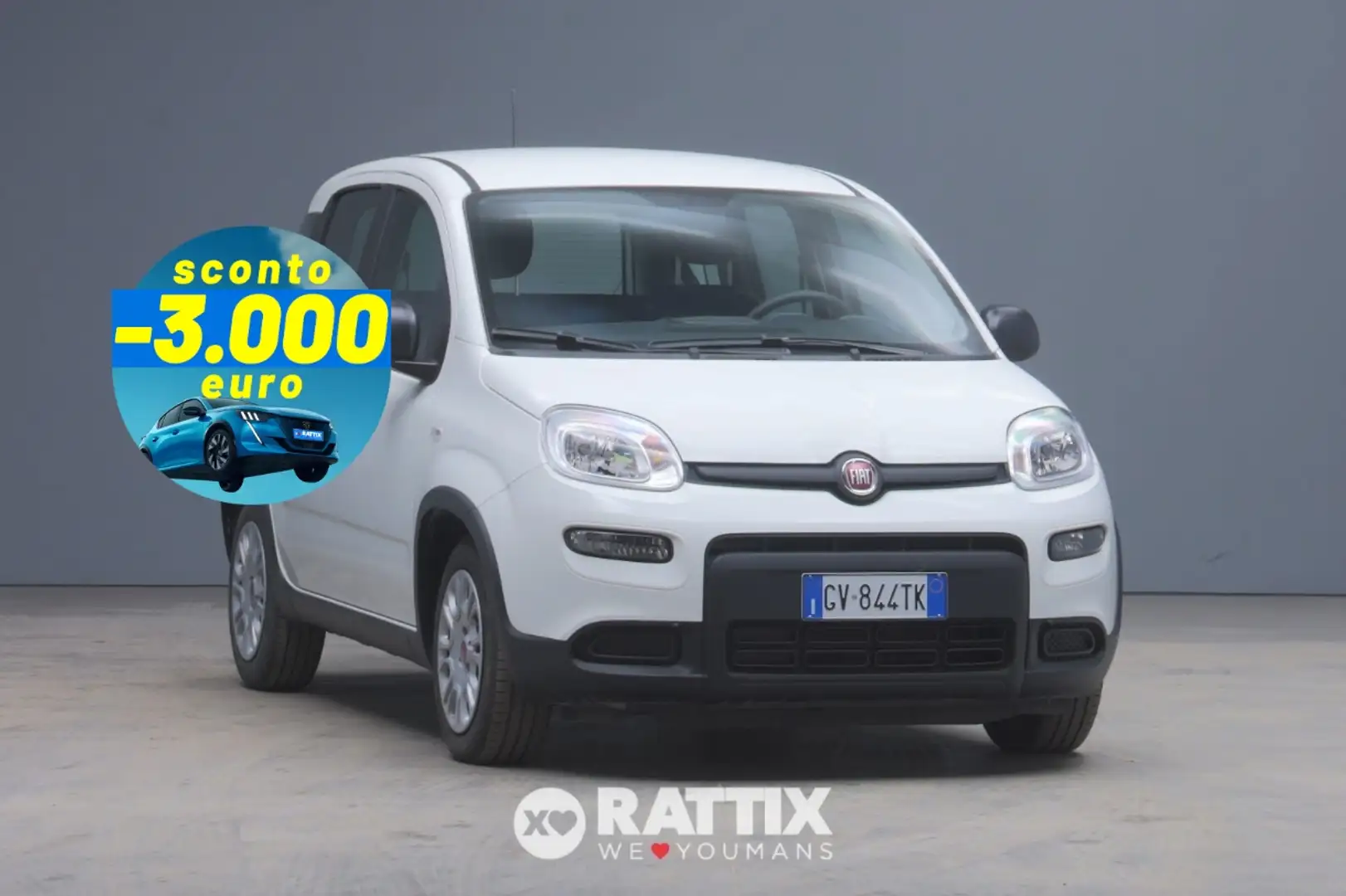Fiat Panda 1.0 Firefly Hybrid 70CV Blanc - 1