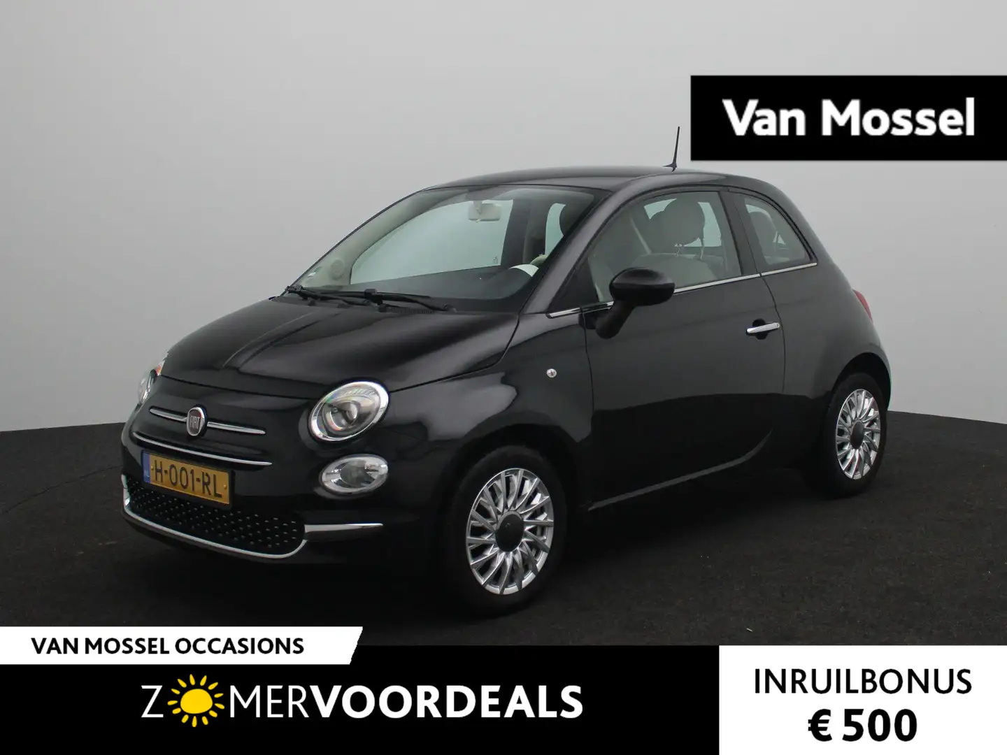 Fiat 500 1.2 Lounge | Apple Carplay/Android Auto | Cruise c Negro - 1