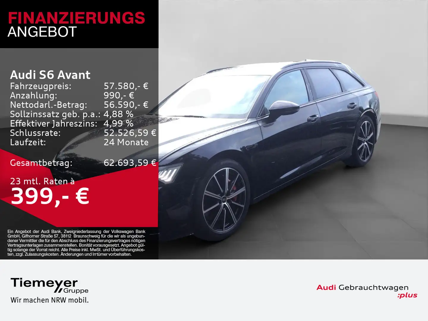 Audi S6 TDI Q SPORTSITZE+ LM20 KAMERA OPS+ Schwarz - 1