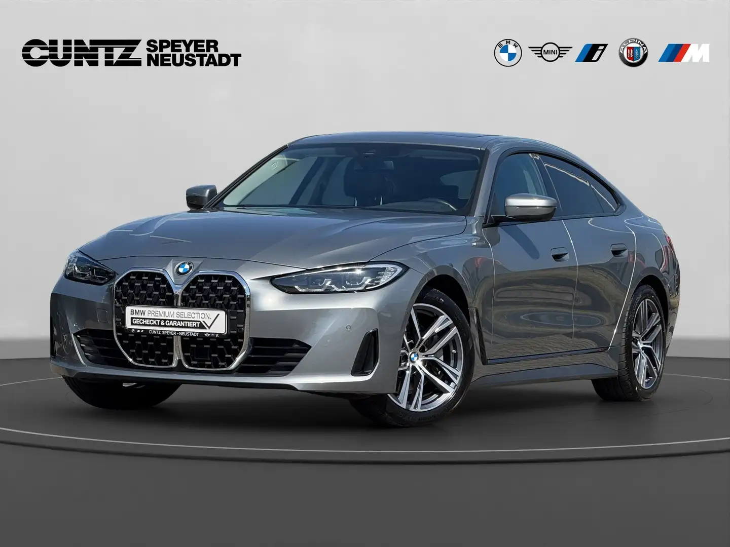 BMW 430 i Gran Coupé Live Cockpit Prof. Glasdach Parkassis Сірий - 2