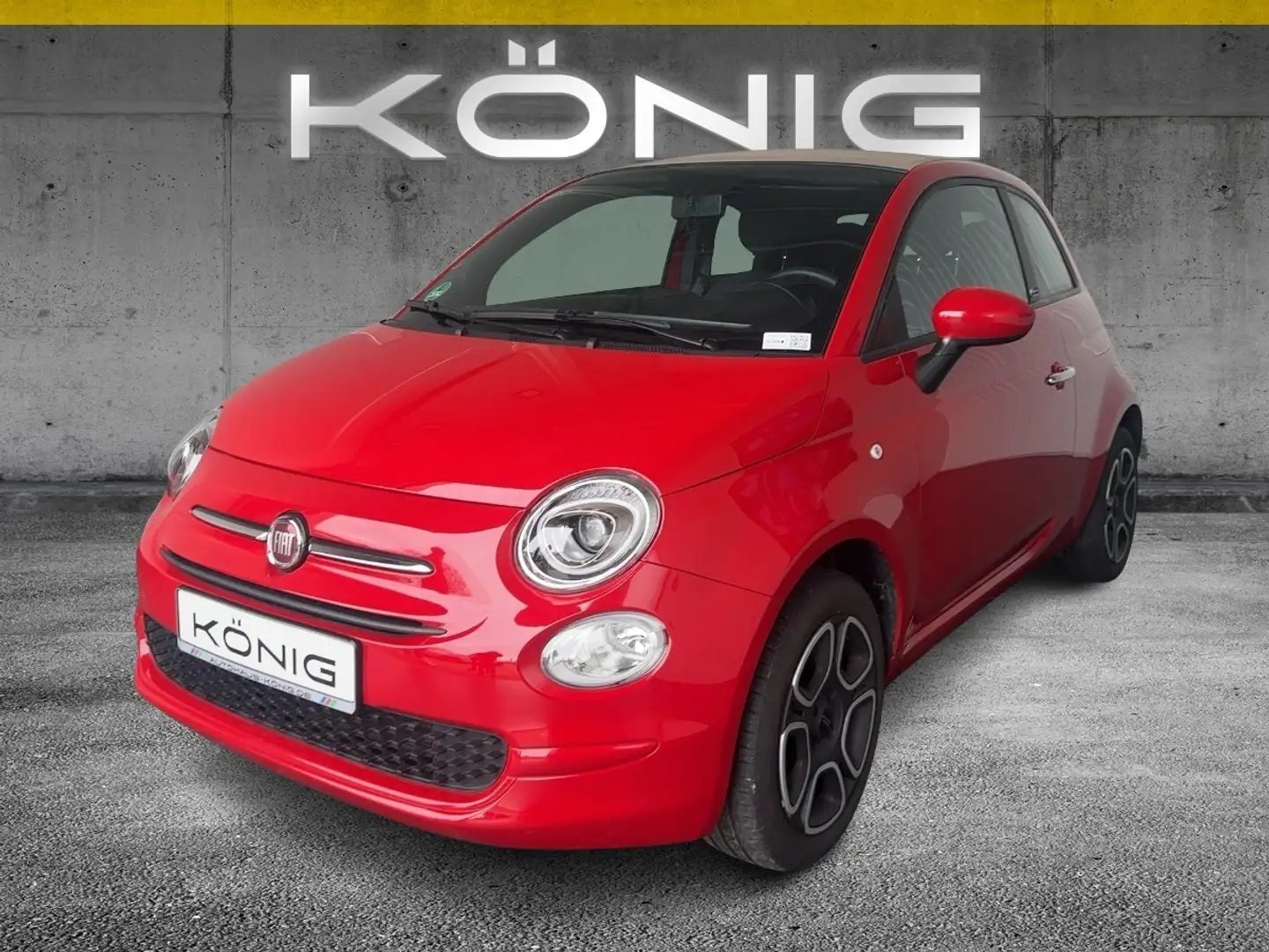 Fiat 500 Cabrio Club  Klima*Tempomat*CarPlay Rot - 1