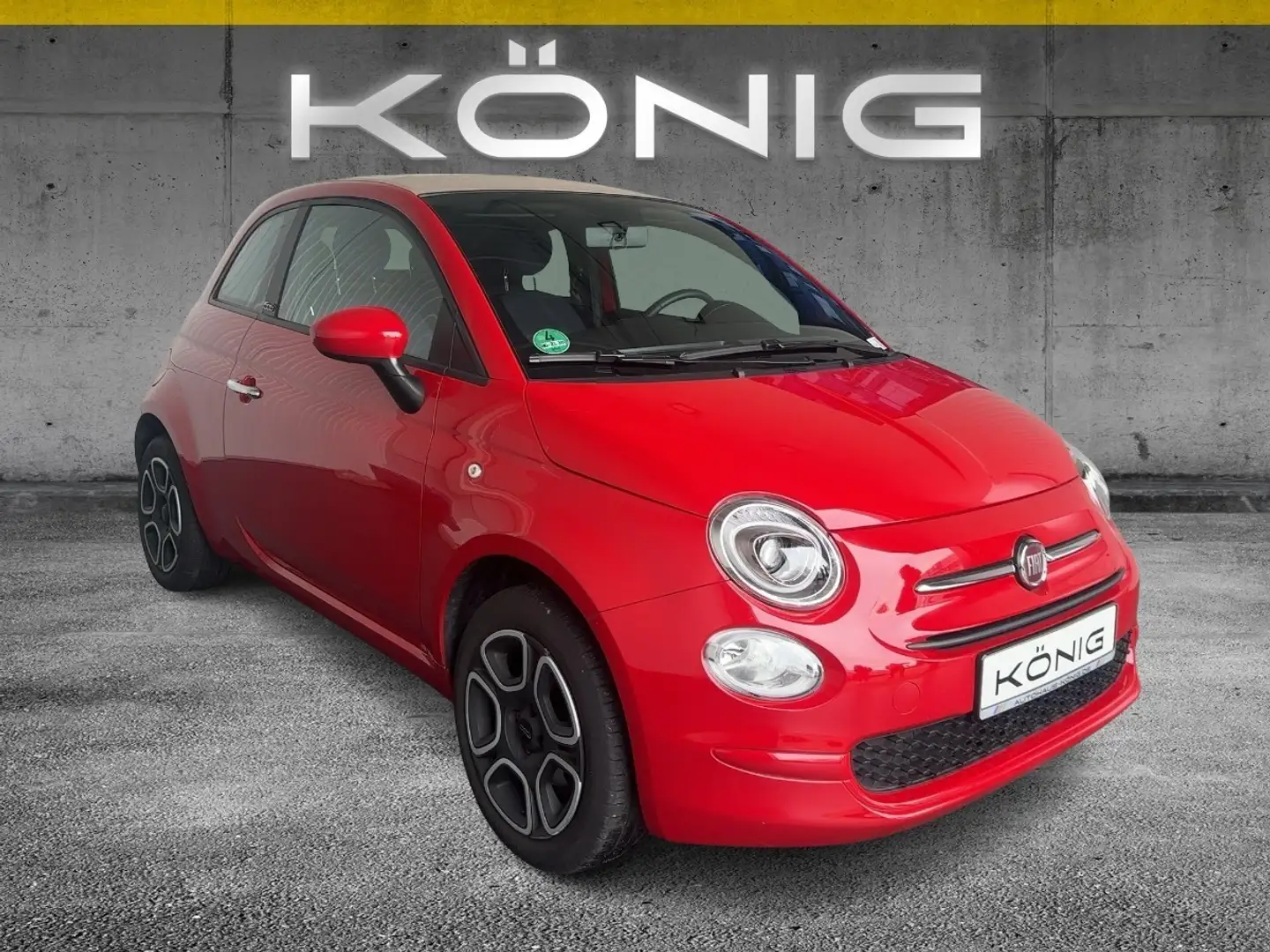 Fiat 500 Cabrio Club  Klima*Tempomat*CarPlay Rot - 2