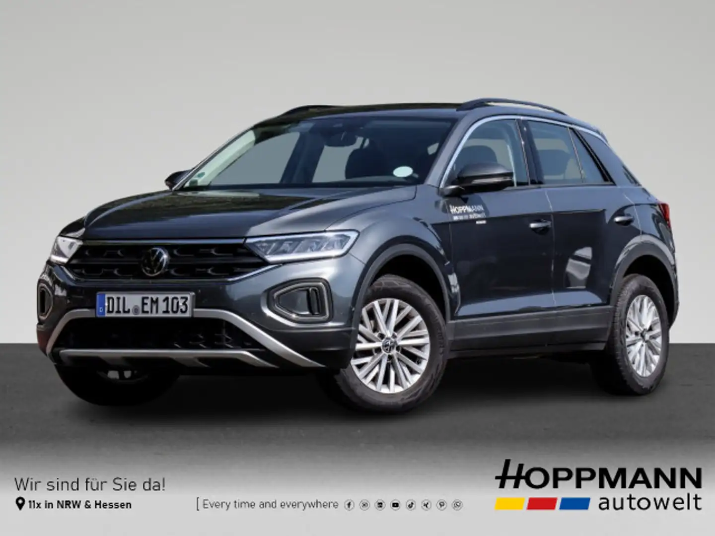 Volkswagen T-Roc 1.0 TSI Life Rear View Comfort Gris - 1