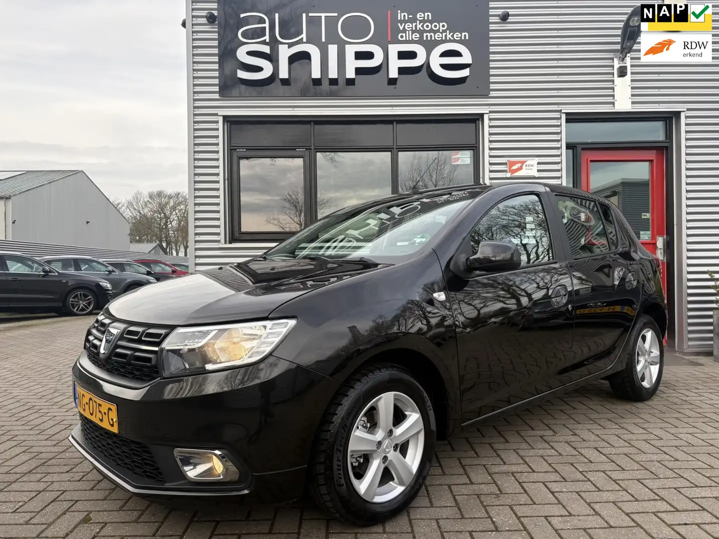 Dacia Sandero 0.9 TCe Bi-Fuel Laureate -LPG G3-AIRCO-CRUISECONTR Schwarz - 1