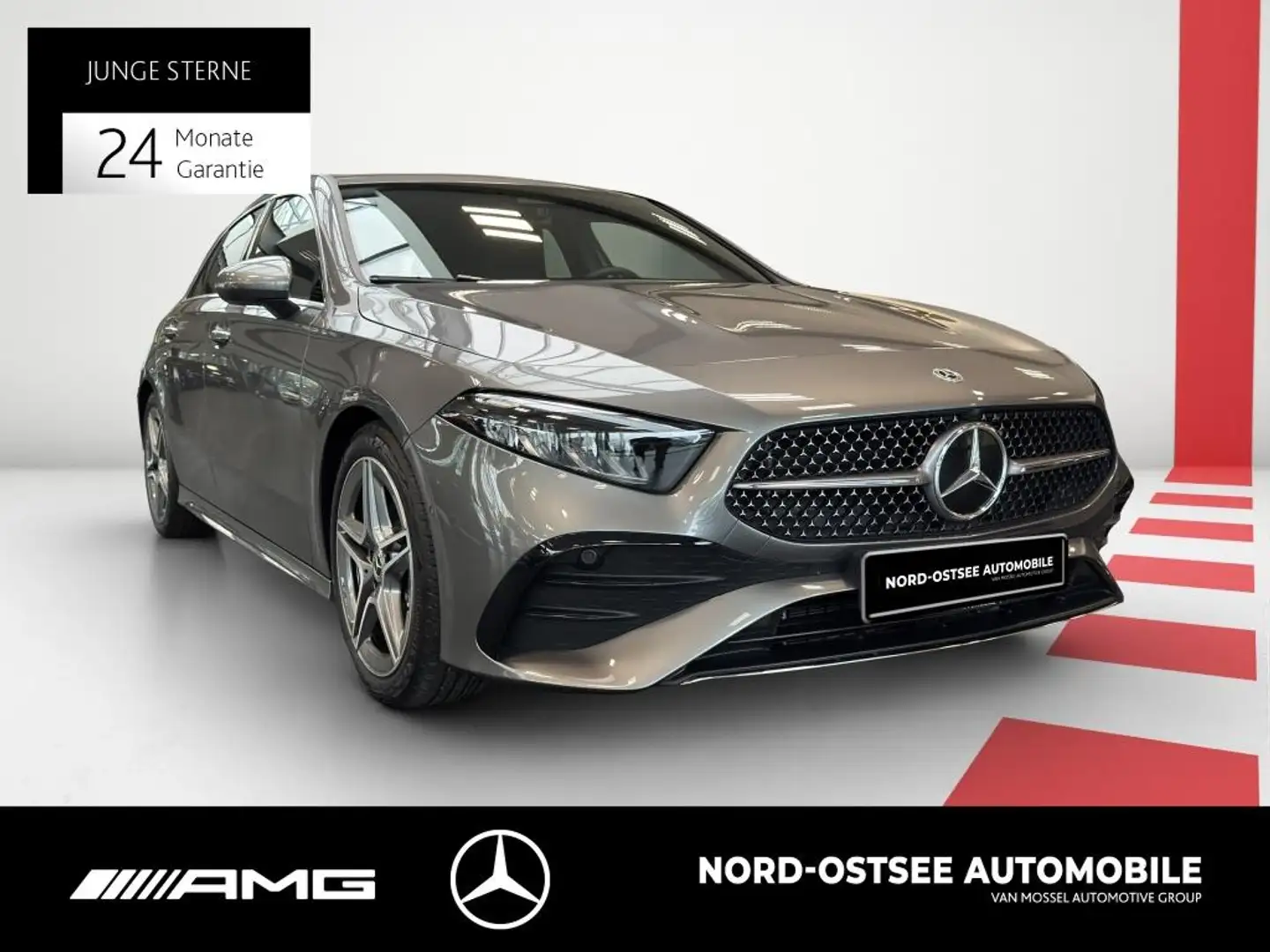 Mercedes-Benz A 200 AMG MBUX SHZ KLIMA KEYLESS-GO Gris - 2