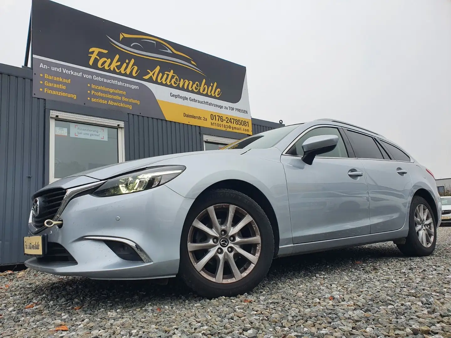 Mazda 6 Kombi Exclusive-Line Navi LED Tempomat Argintiu - 1