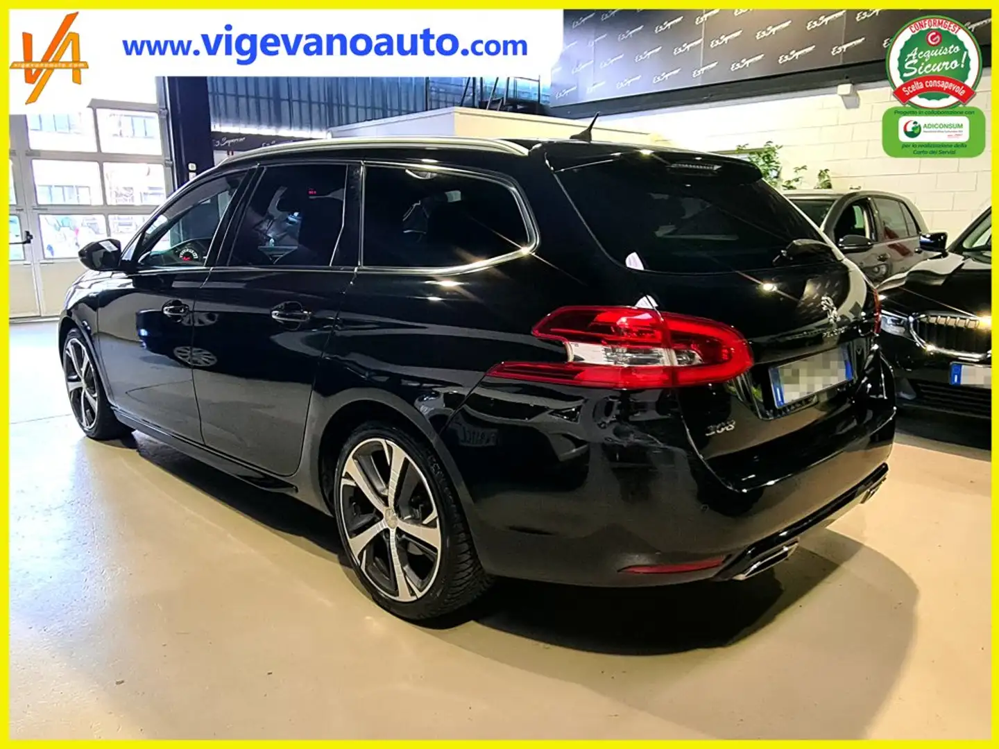 Peugeot 308 308 SW 1.2 puretech GT Line s AUTOMATICA Black - 2