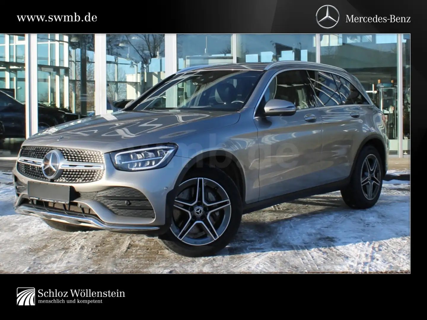 Mercedes-Benz GLC 220 d 4M AMG/LED/Sthzg/AHK/Fahrass/Memory/360 Silber - 1