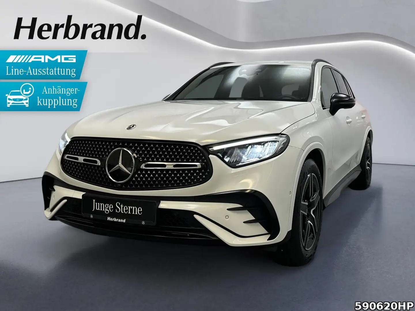 Mercedes-Benz GLC 300 d 4M AMG Line Night-Paket Anhängevorri. Weiß - 1