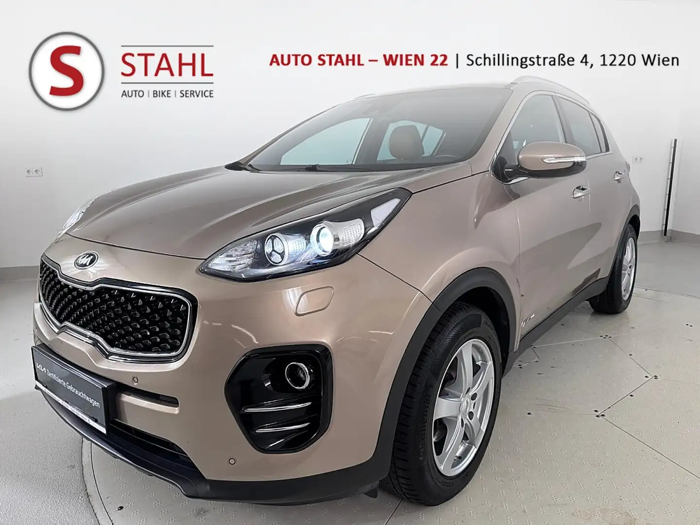 Kia Sportage 2,0 CRDI AWD Gold Braun - 1